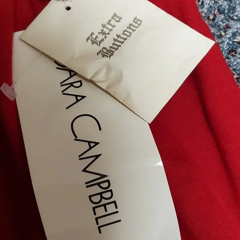 Sara Campbell Dress Petites Size Large Large Button Down New W Defects NWT Holes